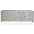 Luxor Grey Recycled Pine Wood 4 Door Sideboard