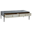 Luxor Grey Recycled Pine Wood Coffee Table with Drawers
