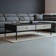 Luxor Grey Recycled Pine Wood Coffee Table with Drawers
