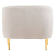 Yasmeen Velvet Channel Tufted Armchair