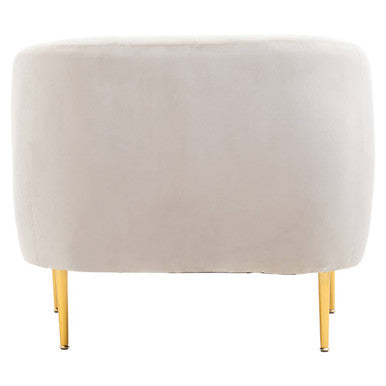 Yasmeen Velvet Channel Tufted Armchair