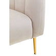 Yasmeen Velvet Channel Tufted Armchair