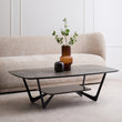 Imperia Grey Marble Effect Ceramic Rectangular Coffee Table