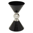 Jaipur Black and Silver Finish Hourglass Side Table