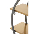 Korba Matte Gold Finish and Grey 2 Tier Wall Shelf