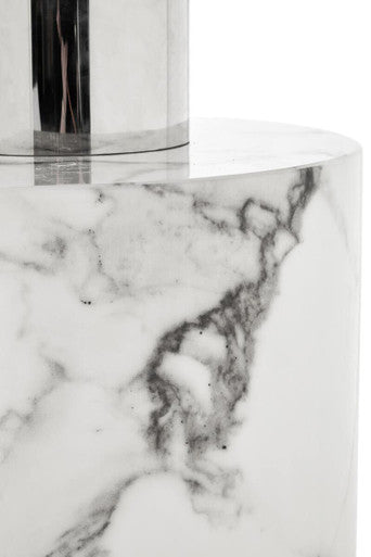 Sesto White Marble Console Table