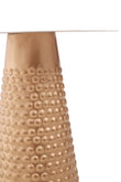 Amira White and Gold Finish Side Table