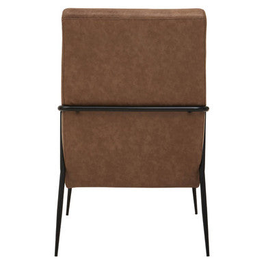 Hoxton Brown Leather Lounge Chair