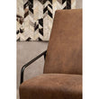 Hoxton Brown Leather Lounge Chair
