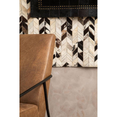 Hoxton Brown Leather Lounge Chair