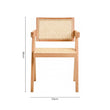Cebu Natural Cane and Beech Wood Dining Chair