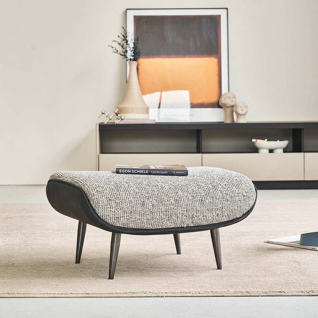 6. Diakite footstool with an art book