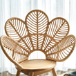 6. Larkin leaf-shaped rattan backrest detail