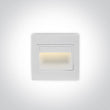 Indoor Square Wall Recessed - 68007- 1,5 W Wall recessed LED light, ideal for step and corridor illumination  Supplied complete with non-dimmable LED driver