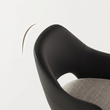 7. Bianchi black leather backrest detail