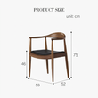 7. Kennedy dark oak dining chair dimensions