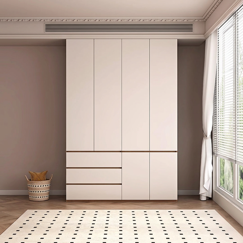 7. Tiwari four-door wardrobe with drawers