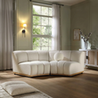 7. Zafar two-module sofa beside sheer curtains