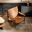 7. Zelenko tan leather seat and backrest detail
