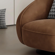 8. Abreu brown armchair piping and seat cushion detail