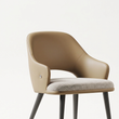 8. Bianchi tan leather backrest and woven seat detail