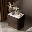 8. Harding walnut drawer unit with sintered stone top