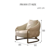 8. Quigley lounge chair original dimensions diagram