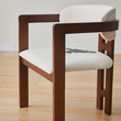 8. Sara brown dining chair seat and frame detail