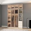 8. Varela three-door wardrobe with open shelving
