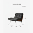 8. Vasilev armless chair original dimensions diagram
