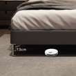 8. Viktor bed under-frame clearance with a robot vacuum