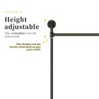 80.7 Inch Long Industrial Pipe Clothes Rack Double Clothes Rail Loft Residential Tidy Wardrobe Wall Clothing Hanging Rack