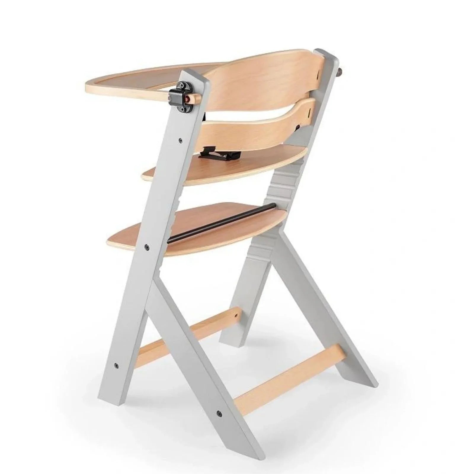 Kinderkraft Enock Wooden Highchair - Wooden Grey