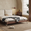 9. Arendt wooden bed frame viewed from the foot
