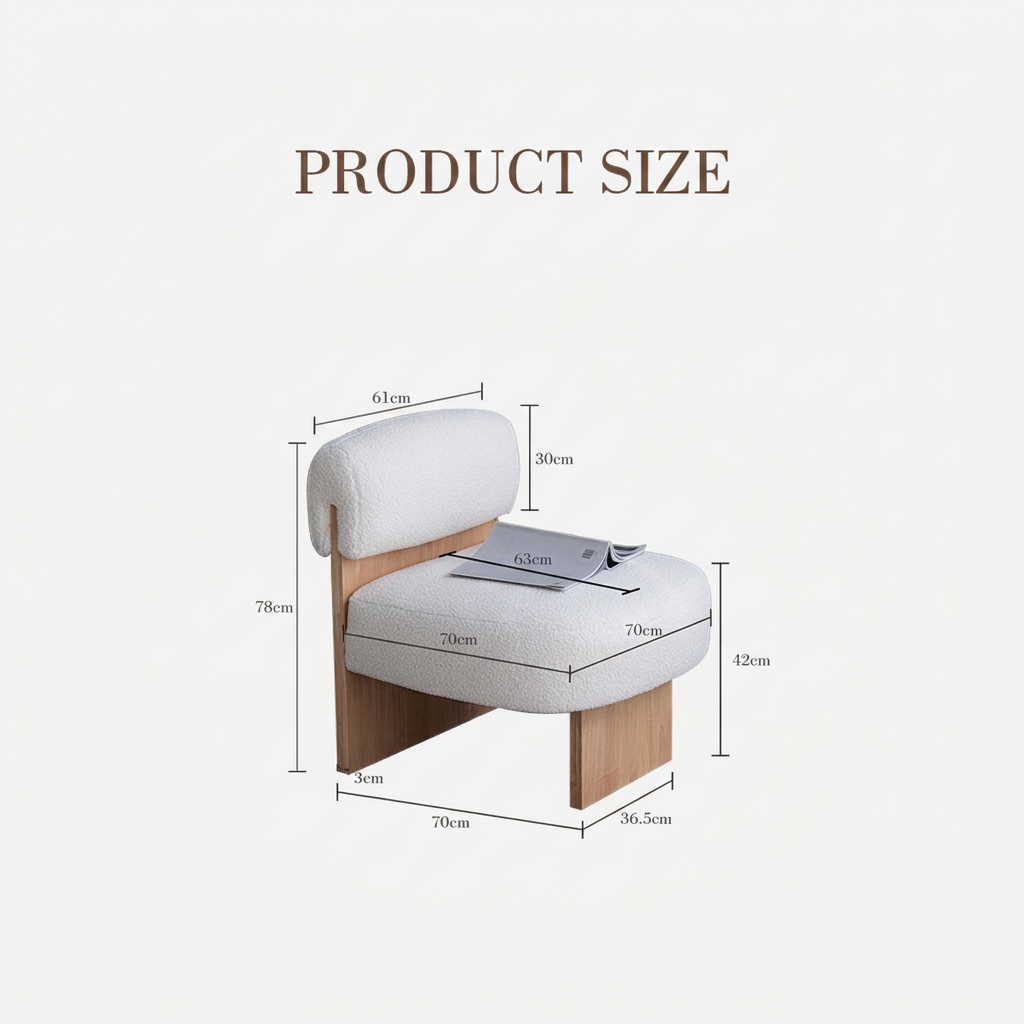 9. Evander chair original dimensions diagram