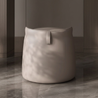 9. Harding taupe upholstered stool detail