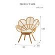 9. Larkin lounge chair original dimensions diagram