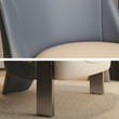 9. Pappas leather upholstery and bronze leg detail collage