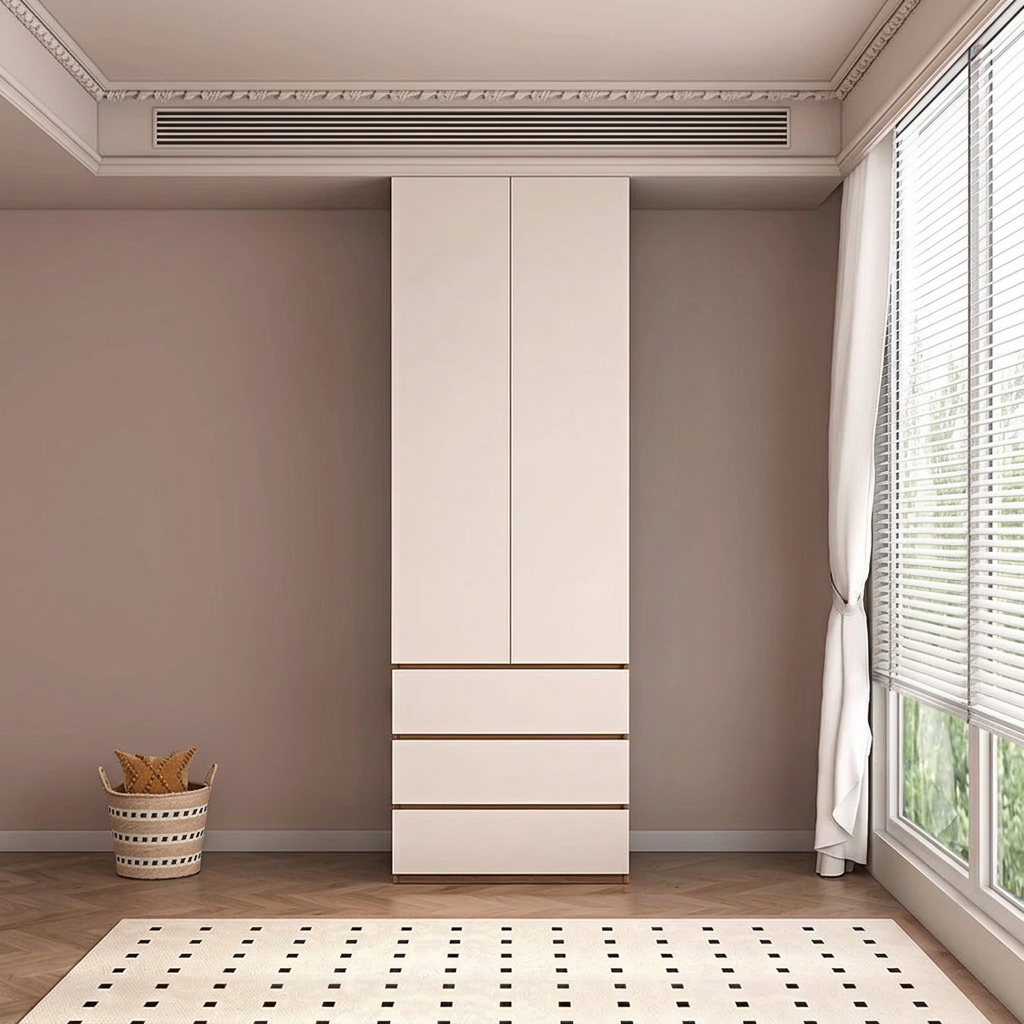 9. Tiwari two-door wardrobe with drawers