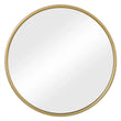 Hanging Makeup Mirror Modern Round Mirror with Gold Metal Frame for Bedroom Bathroom Living Room Hallway Home Decoration