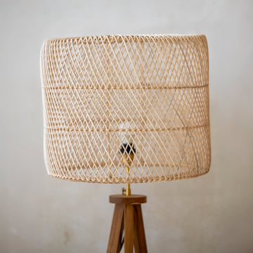 Aluna Rattan Tripod Floor Lamp