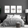 Bedroom Framed Prints | Set of 3 wall art prints