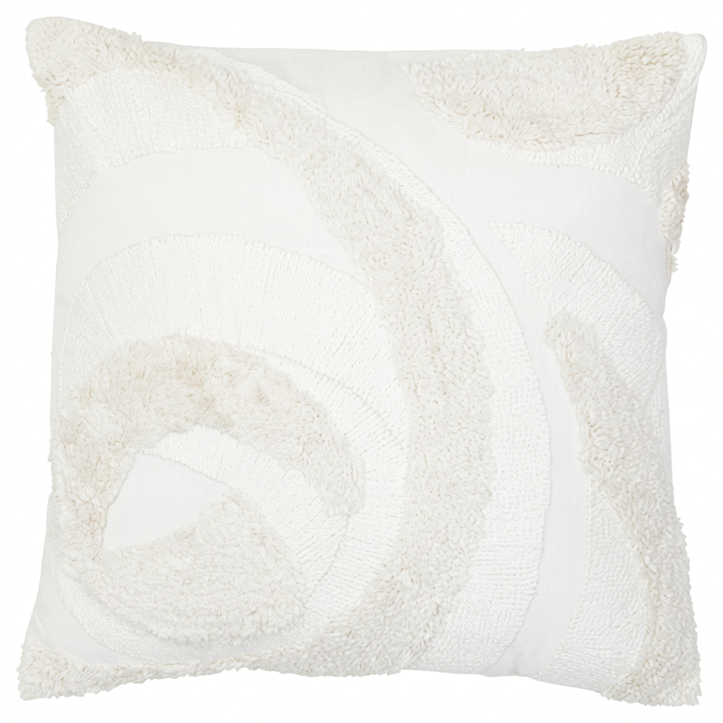 Cream Textured Cushion | Bosie Ozella