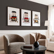 Interior Design Art Paris Winter Street Scene Wall Art Prints | 