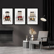 Interior Design Art Paris Winter Street Scene Wall Art Prints | 
