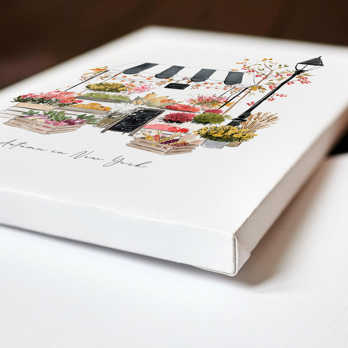 Wall Hangings for the Kitchen | "Autumn in New York" Travel Art Prints | Set of 3