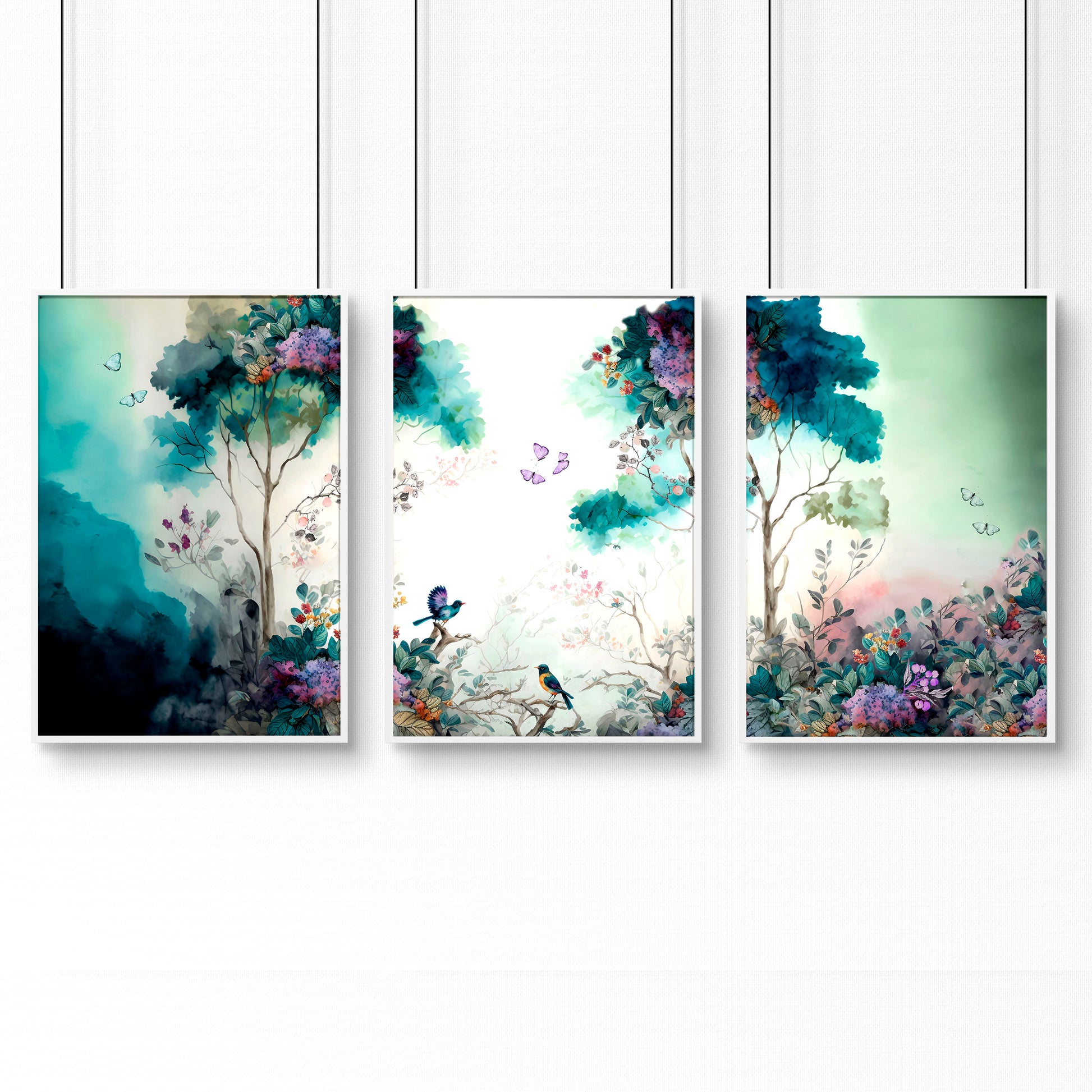 Bedroom Art Wall | Set of 3 wall art prints