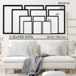 Living Room Modern Wall Art | Set of 3 wall art prints