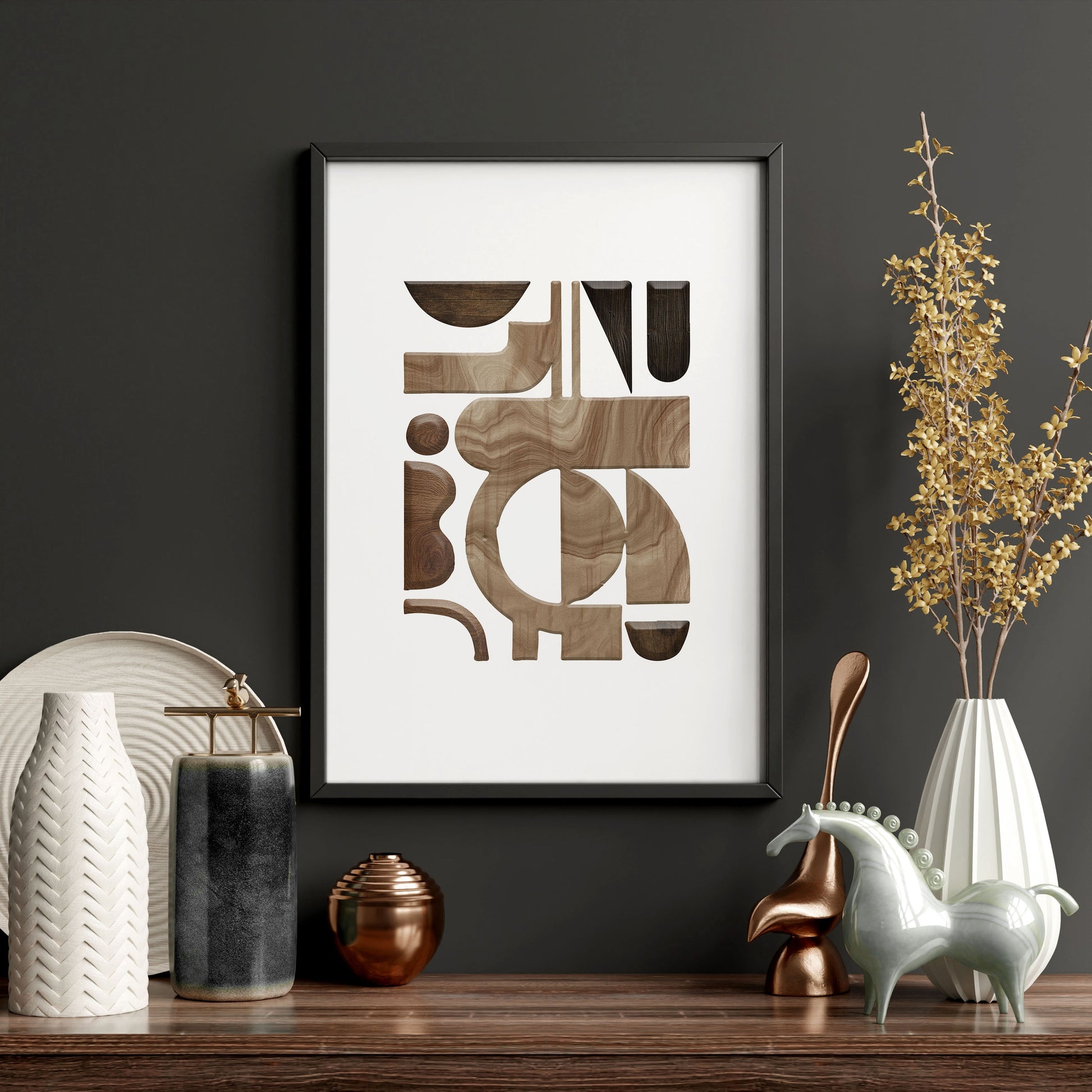 Artwork Mid Century Modern | Set of 3 wall art prints