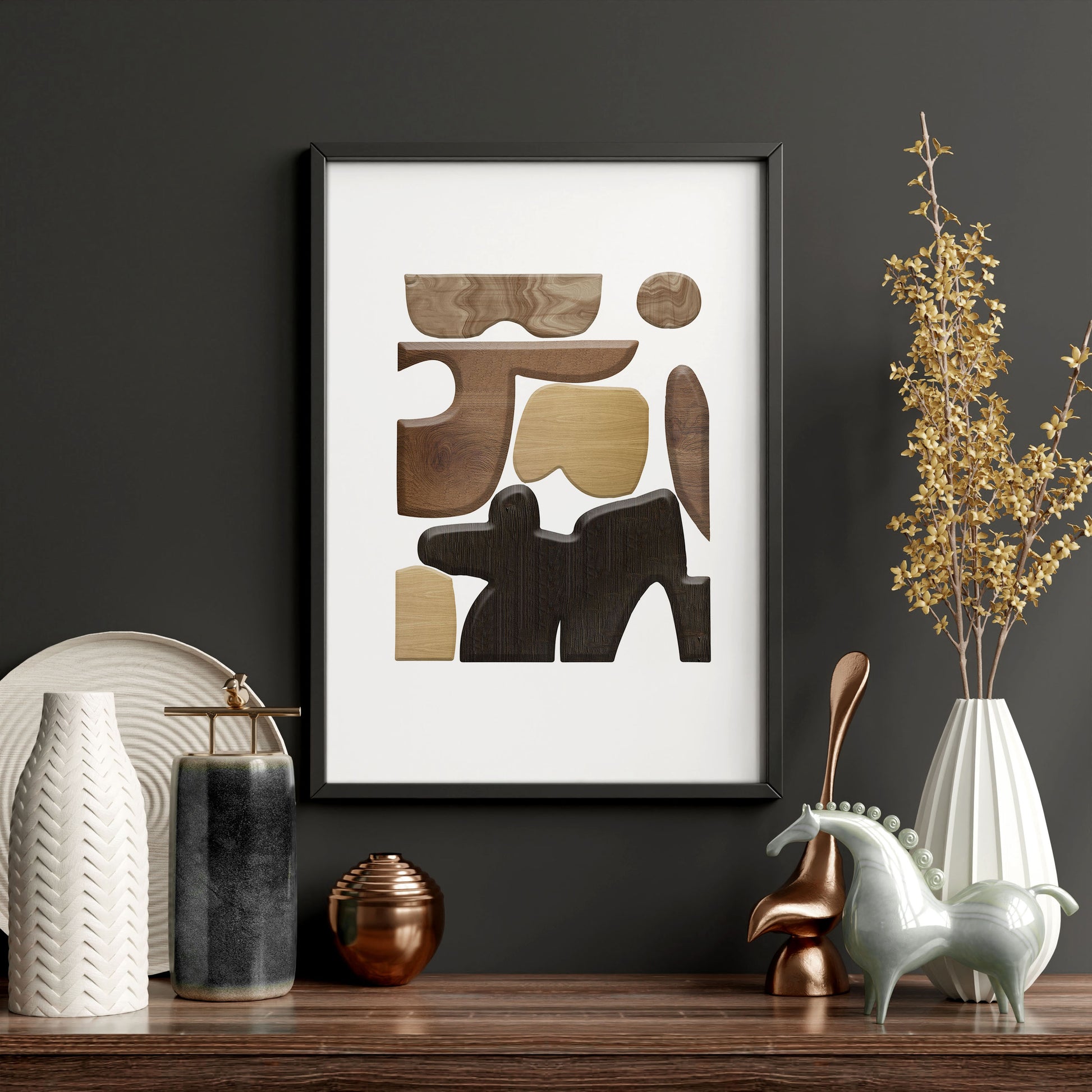 Artwork Mid Century Modern | Set of 3 wall art prints